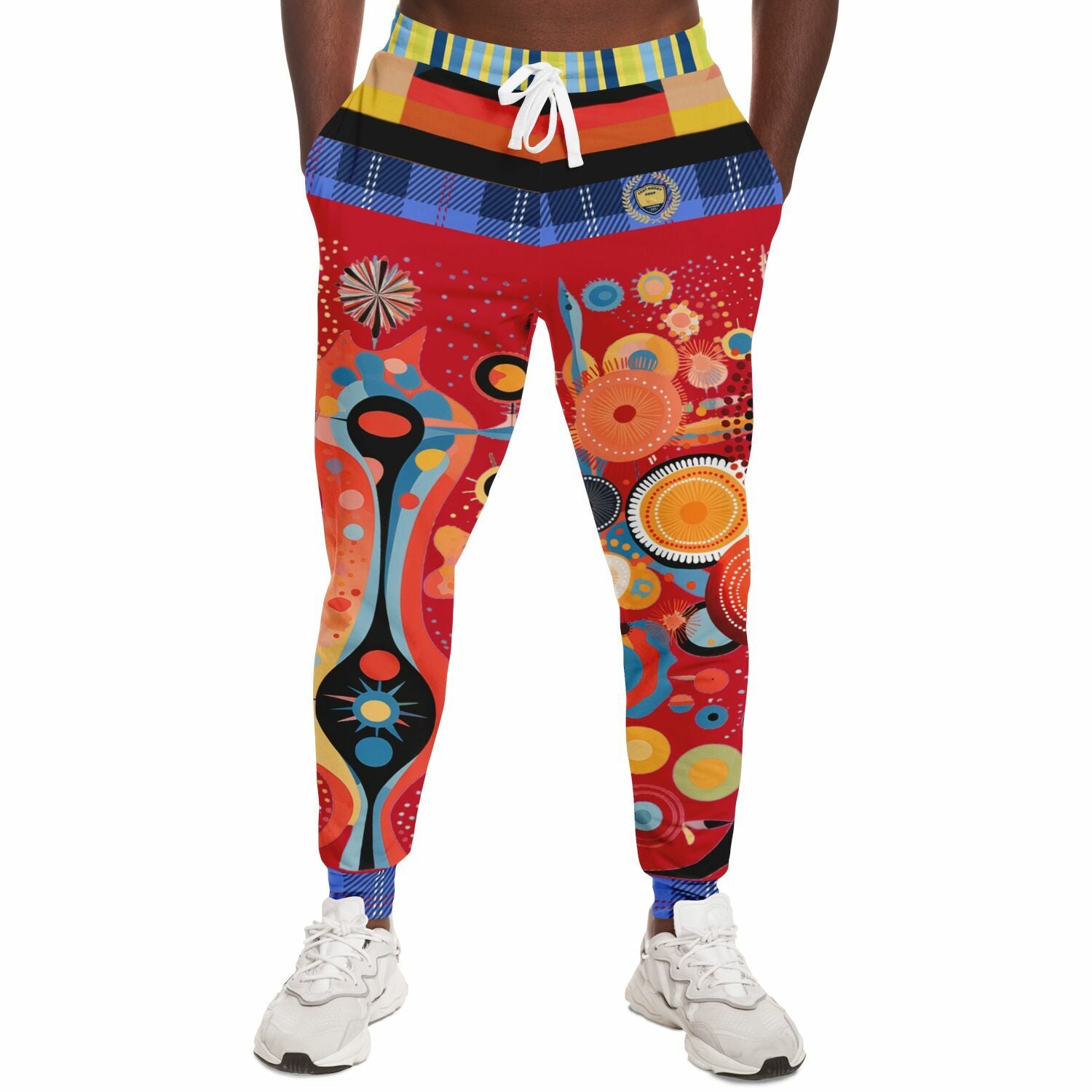 Girl in Perspective Abstract Print Eco-Poly Unisex Joggers