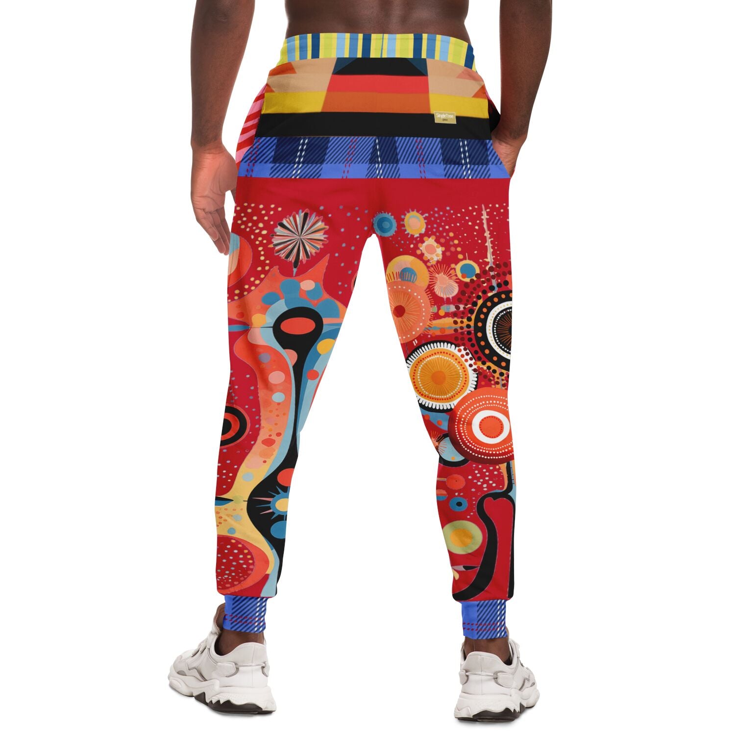 Girl in Perspective Abstract Print Eco-Poly Unisex Joggers