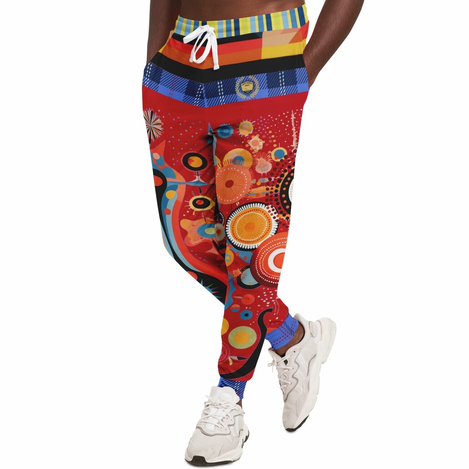 Girl in Perspective Abstract Print Eco-Poly Unisex Joggers