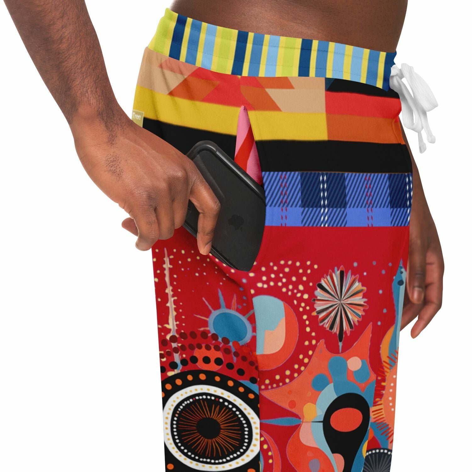 Girl in Perspective Abstract Print Eco-Poly Unisex Joggers