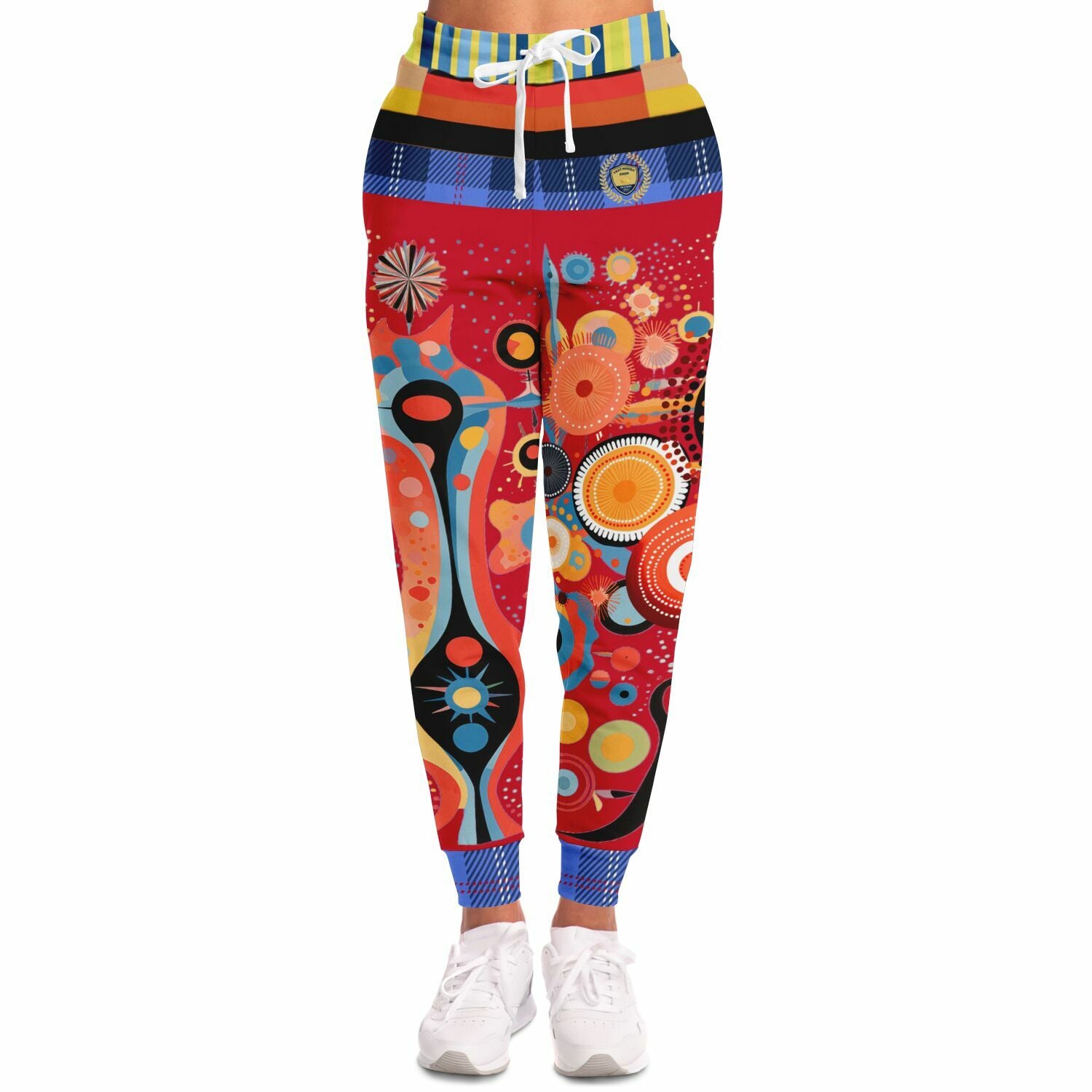 Girl in Perspective Abstract Print Eco-Poly Unisex Joggers