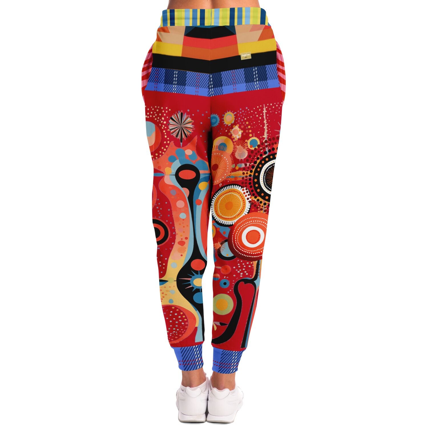 Girl in Perspective Abstract Print Eco-Poly Unisex Joggers