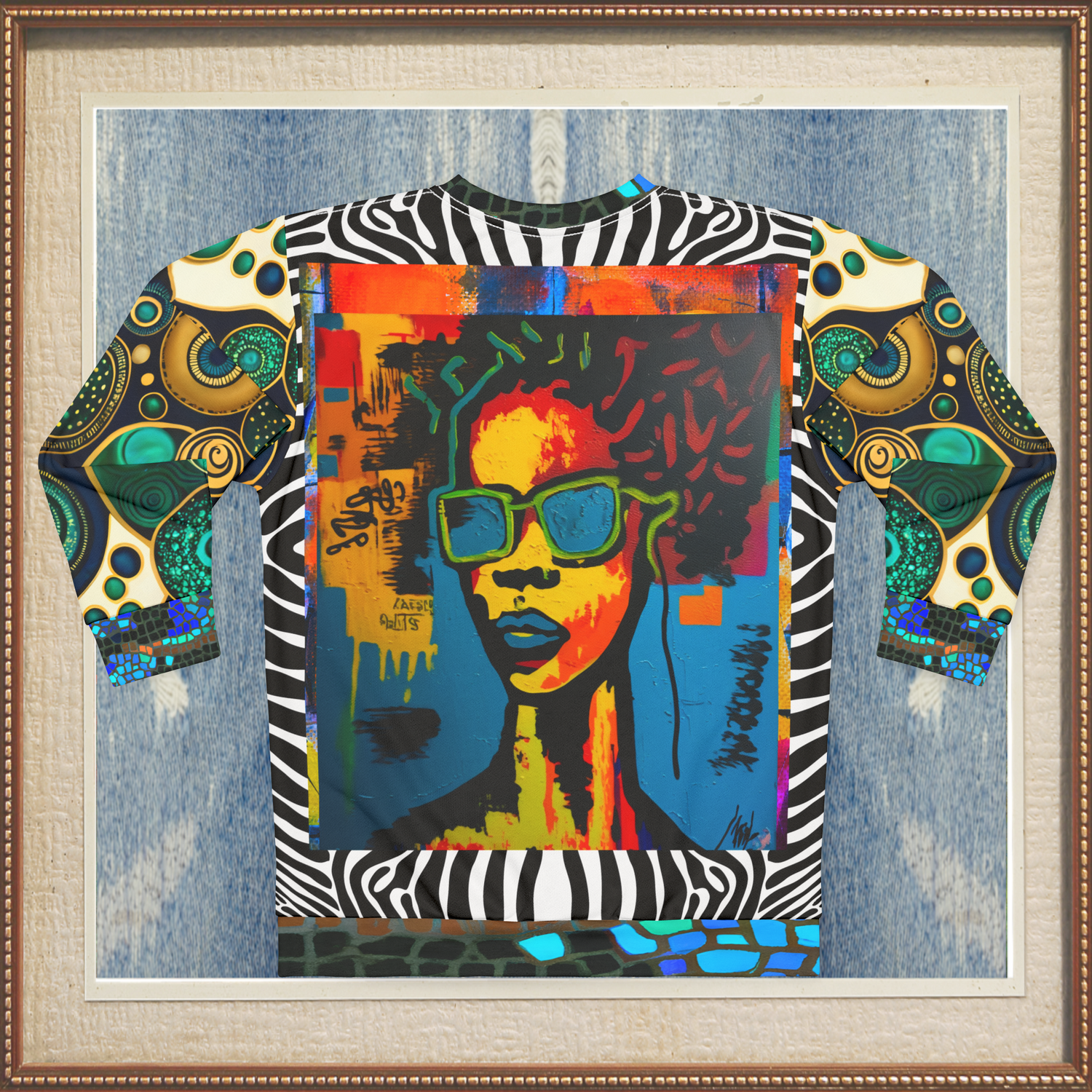 Girl With Attitude Graffiti Art Unisex Sweatshirt (Gold Label)