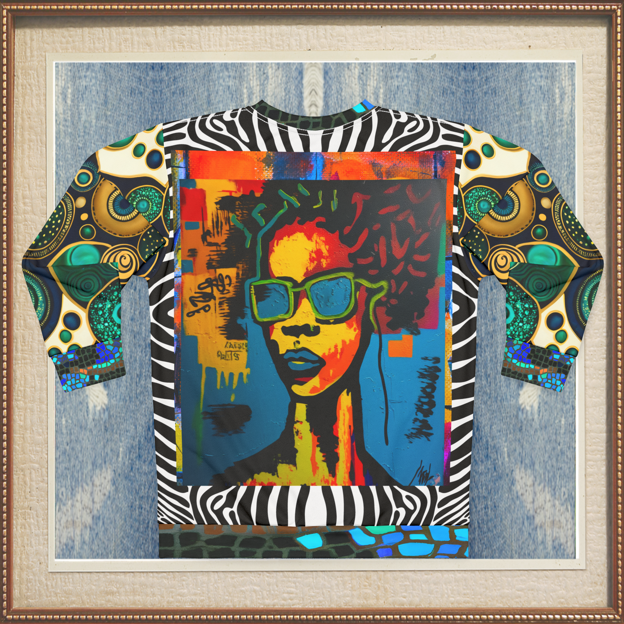 Girl With Attitude Graffiti Art Unisex Sweatshirt (Gold Label)