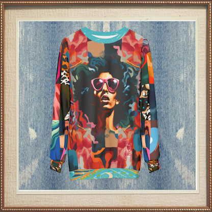 Black Jesus Pop Art Patchwork Unisex Sweatshirt (Gold Label)