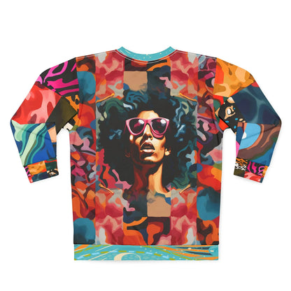 Black Jesus Pop Art Patchwork Unisex Sweatshirt (Gold Label)