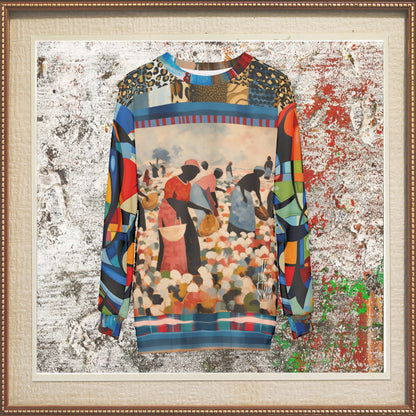 Blood Sweat &amp; Tears - Bygone Times Patchwork Print Unisex Sweatshirt (Gold Label)