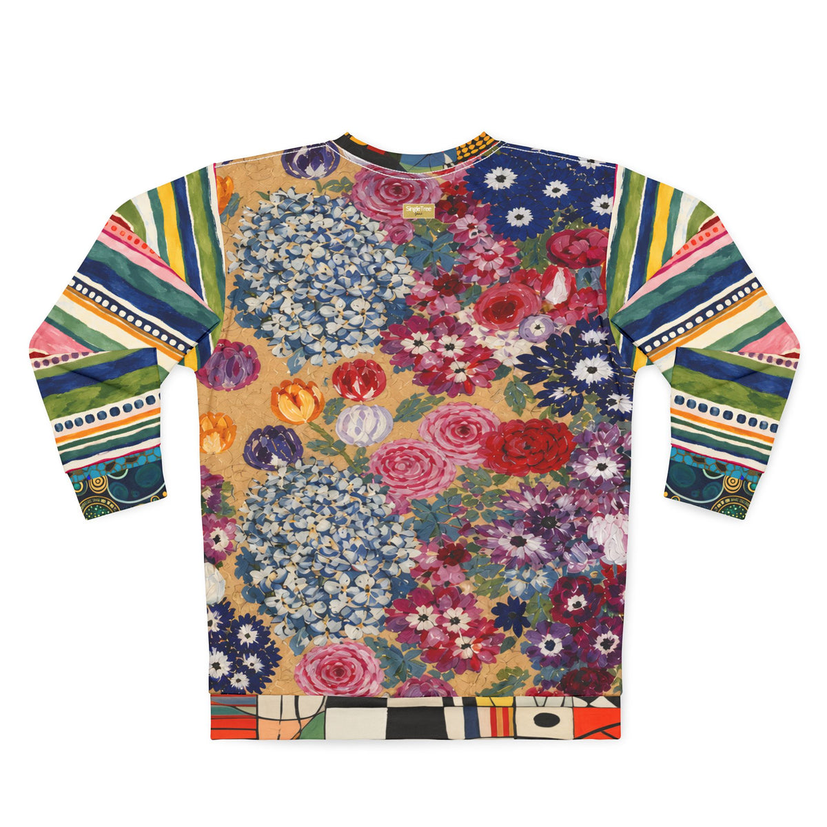 Bloom &amp; Brush Floral Unisex Sweatshirt (Gold Label)