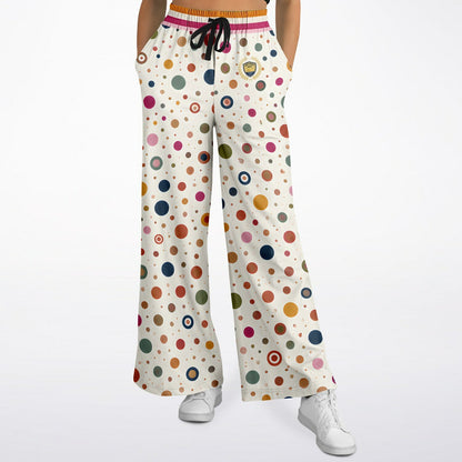 Bloom Baby Bloom in Wild Dots Galore Eco-Poly Wide Leg Pants