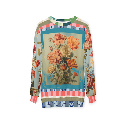 Blossoms in Reverie Floral Print Unisex Sweatshirt (Gold Label)