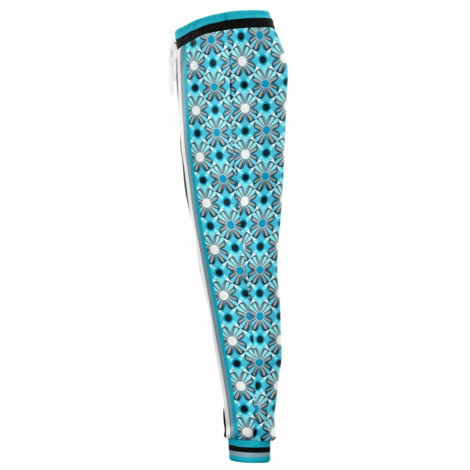 Blue Daisy Hippie Stripe Eco-Poly Unisex Joggers