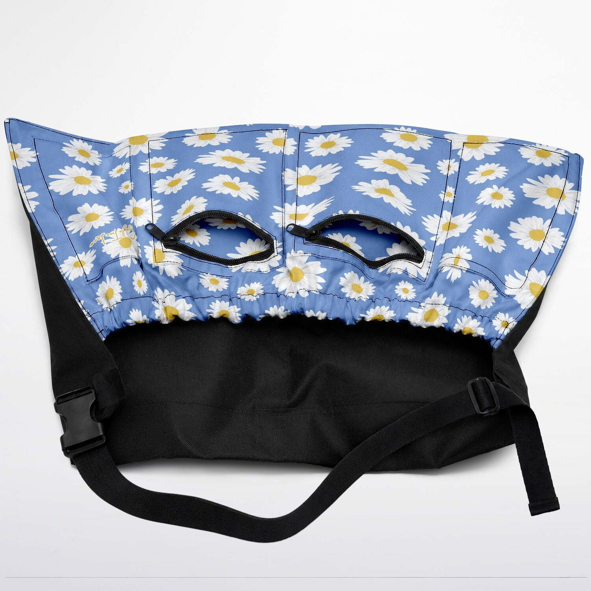 Blue in My Daisies Floral Garden Harvest Bag