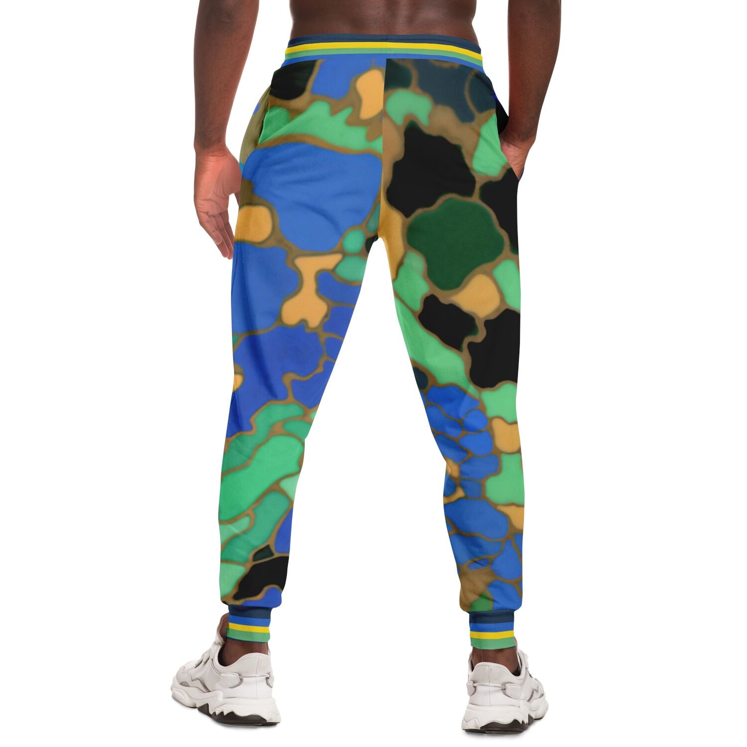 1986 Blue Iris Mosaic Eco-Poly Unisex Joggers