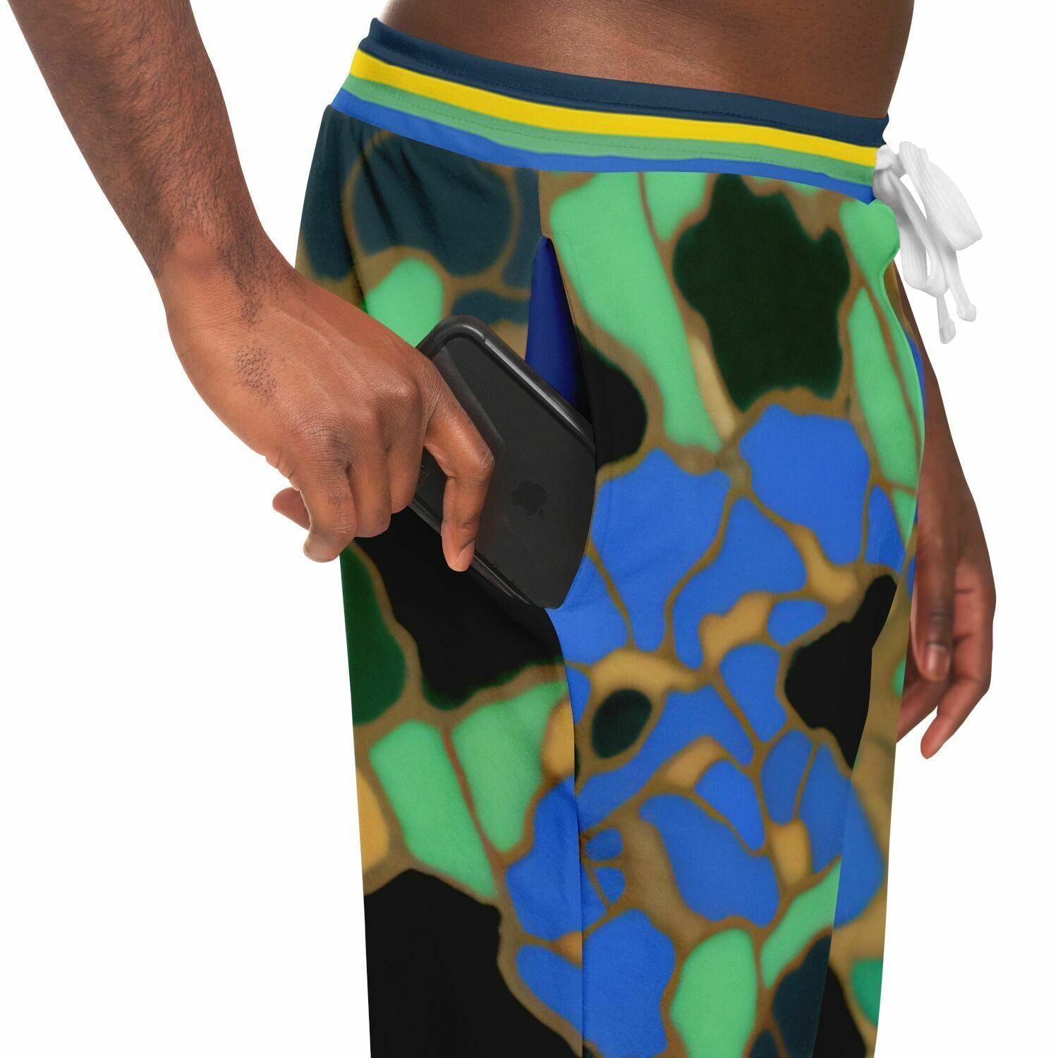 1986 Blue Iris Mosaic Eco-Poly Unisex Joggers