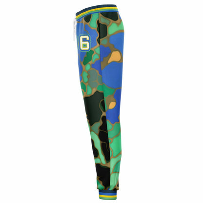 1986 Blue Iris Mosaic Eco-Poly Unisex Joggers