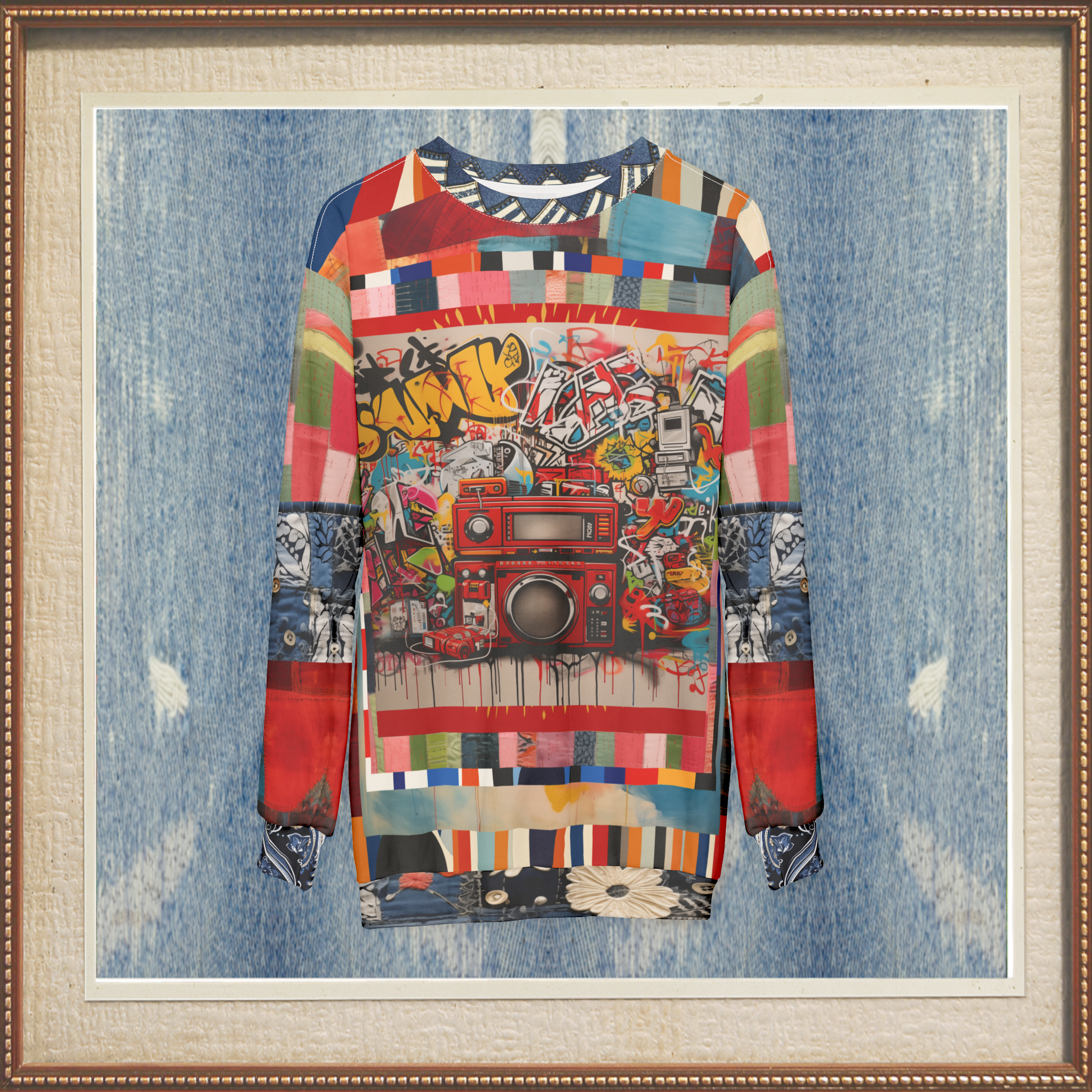 Boom Box - Music is Life Unisex Sweatshirt (Gold Label)