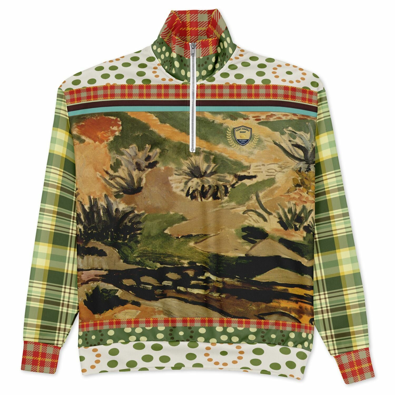 Brook and Aloes Heavyweight Oversized Quarter Zip Sweatshirt