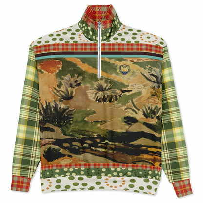 Brook and Aloes Heavyweight Oversized Quarter Zip Sweatshirt