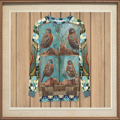 Bye Bye Birdie Quadriptych Four-Panel Print Unisex Sweatshirt (Gold Label)