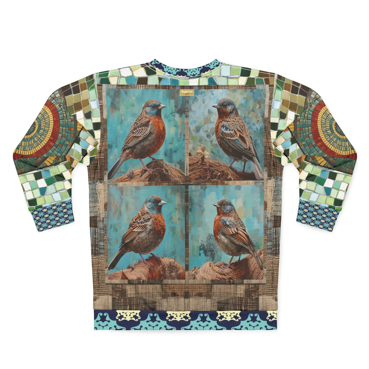 Bye Bye Birdie Quadriptych Four-Panel Print Unisex Sweatshirt (Gold Label)