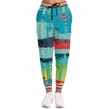 Blue Currents Abstract Wave Eco-Poly Unisex Joggers