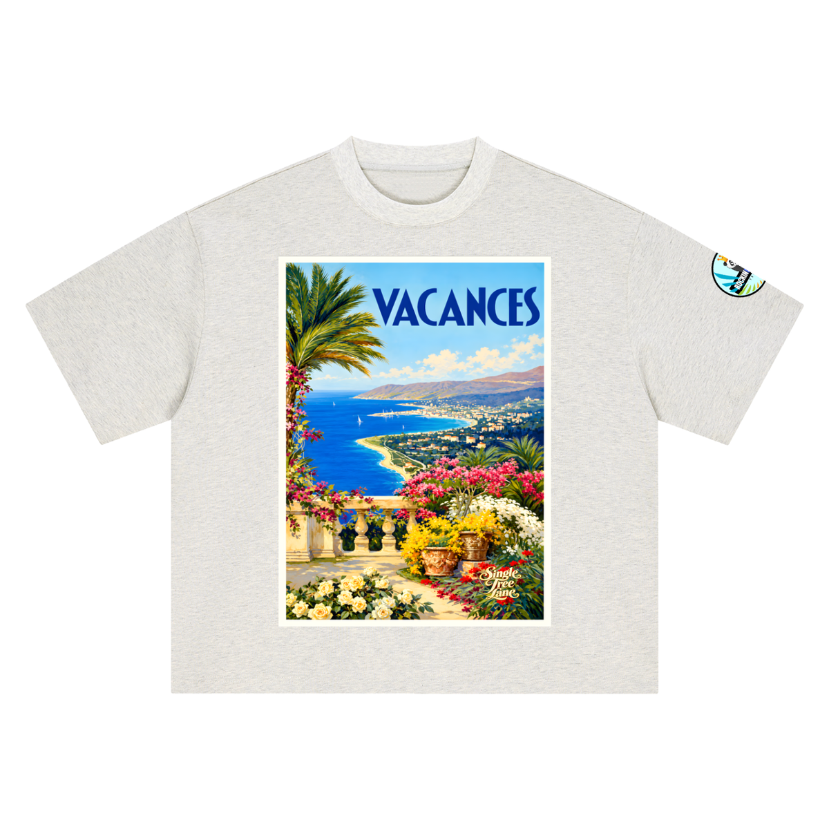 Vacances en Provence Boxy Oversized Unisex T-Shirt