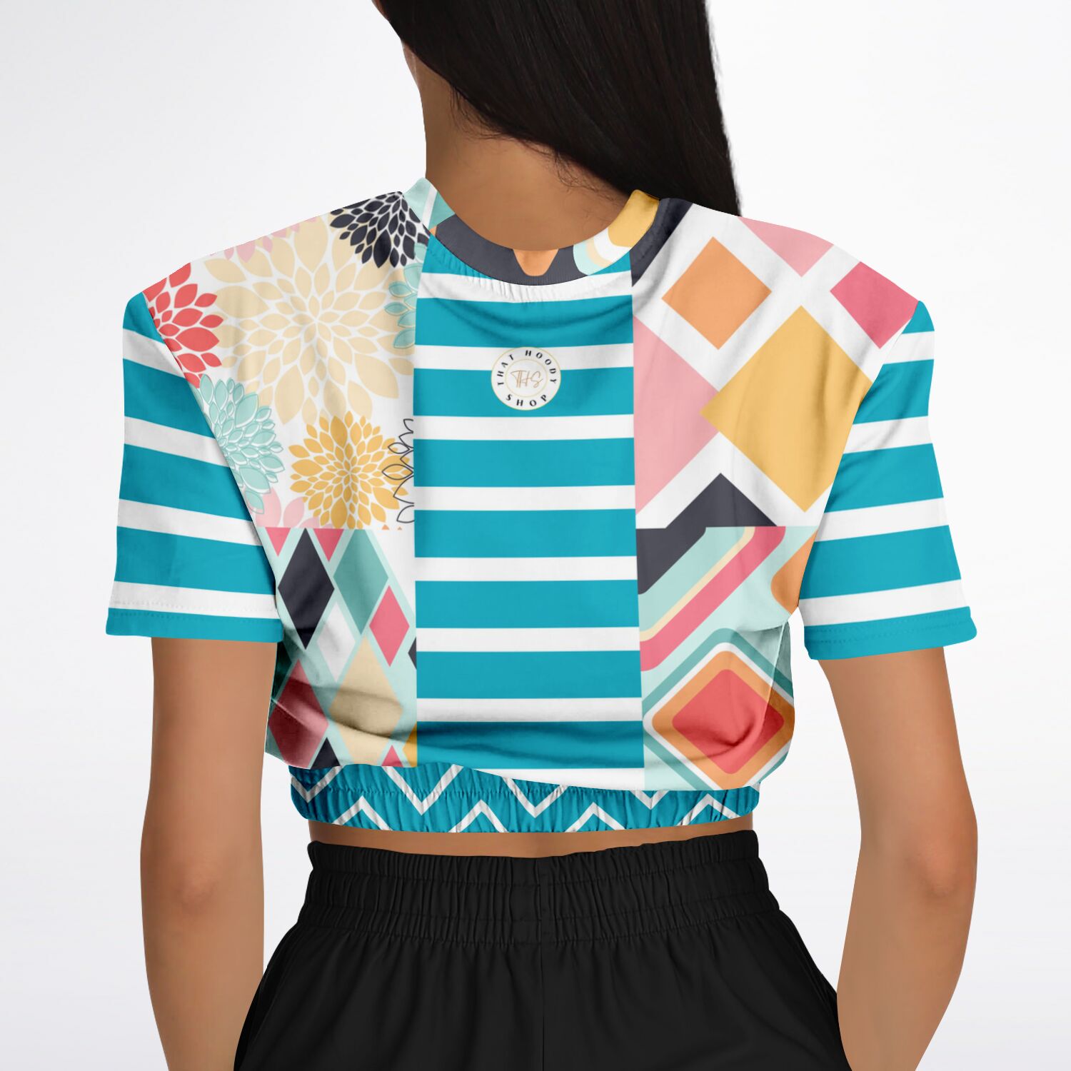 Mums the Word Eco-Poly Short Sleeve Cropped Pullover