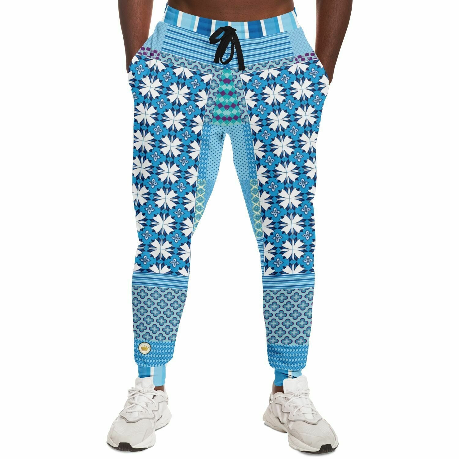 Blue Gypsy Patchwork Eco-Poly Unisex Joggers