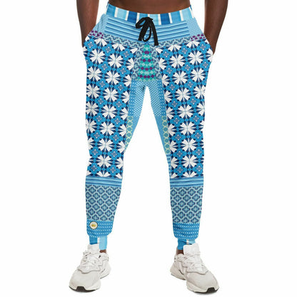 Blue Gypsy Patchwork Eco-Poly Unisex Joggers