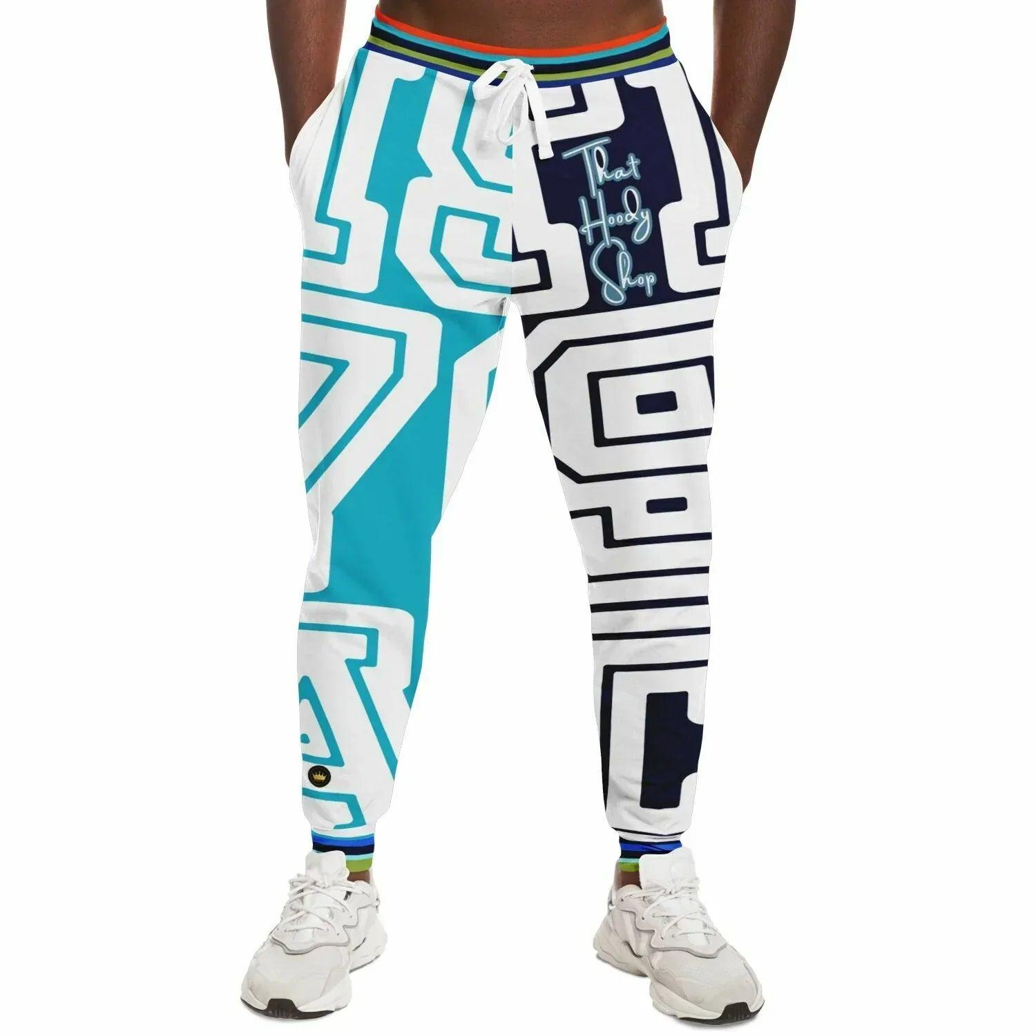 THS 1976 CA Monogram in Blue Duo Eco-Poly Unisex Joggers Subliminator