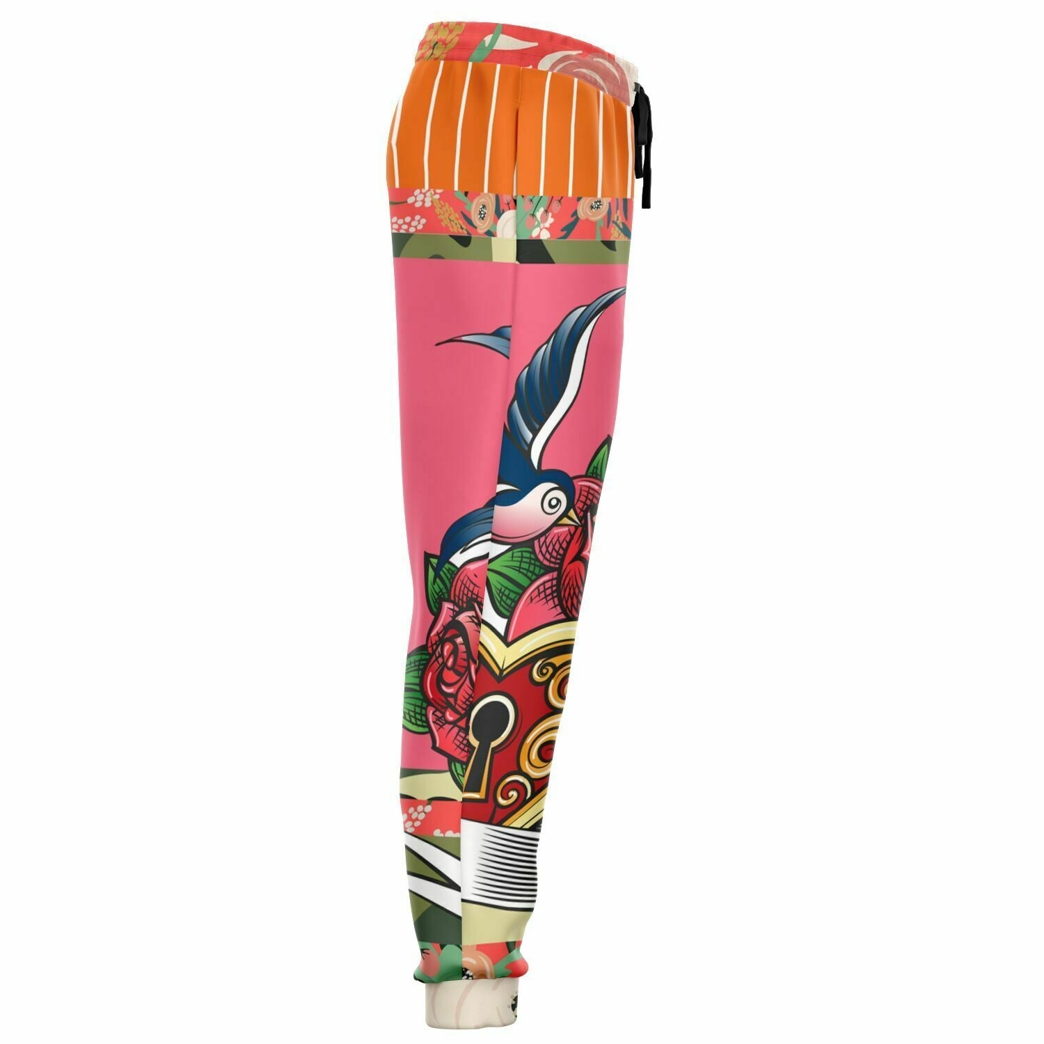 Bright Days Floral Tattoo Camo Eco-Poly Unisex Joggers