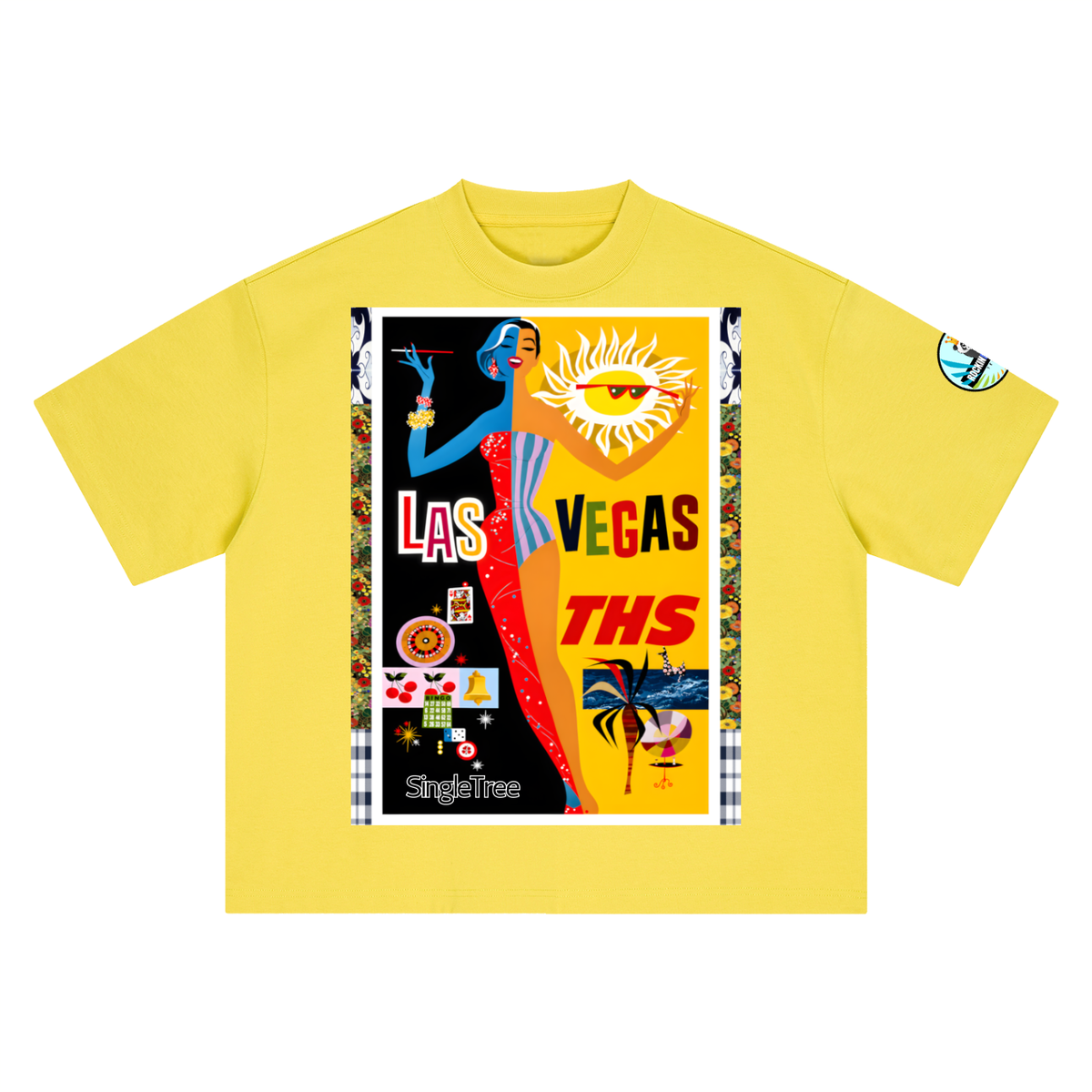Lights Camera Action - Las Vegas Boxy Oversized Unisex T-Shirt