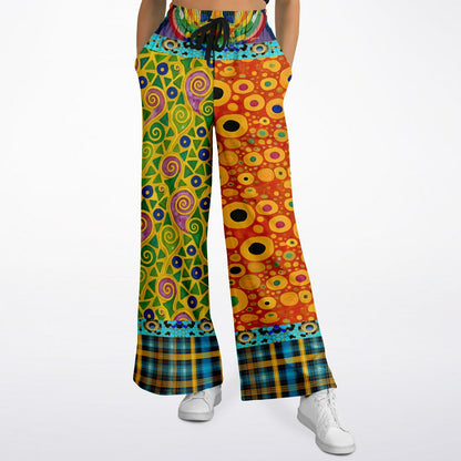Call Me Fritza in Medallion Art Deco Print Eco-Poly Wide Leg Pants