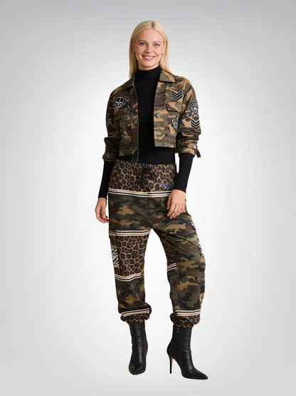 Camouflaged in the Jungle Eco-Poly Cargo Joggers