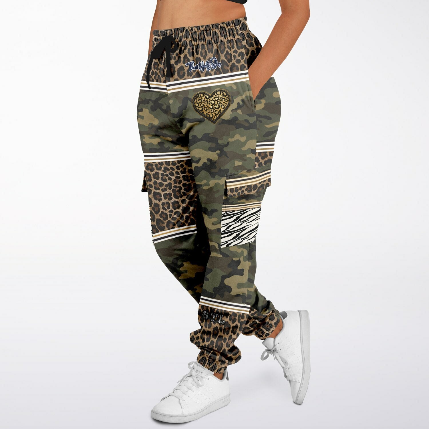 Camouflaged in the Jungle Eco-Poly Cargo Joggers