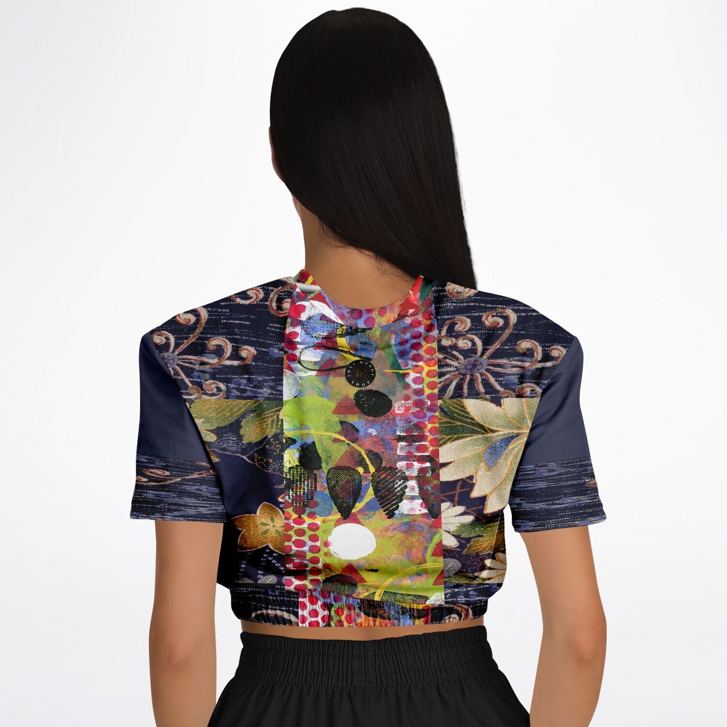 Empress Kanako Eco-Poly Short Sleeve Cropped Pullover