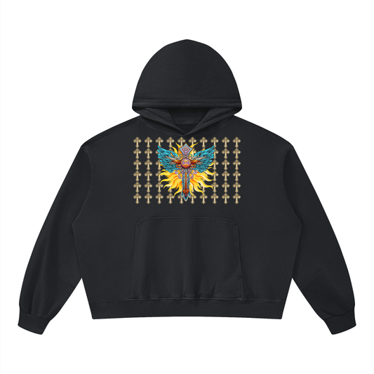 Christ the Redeemer Unisex Boxy Vintage Washed Hoodie