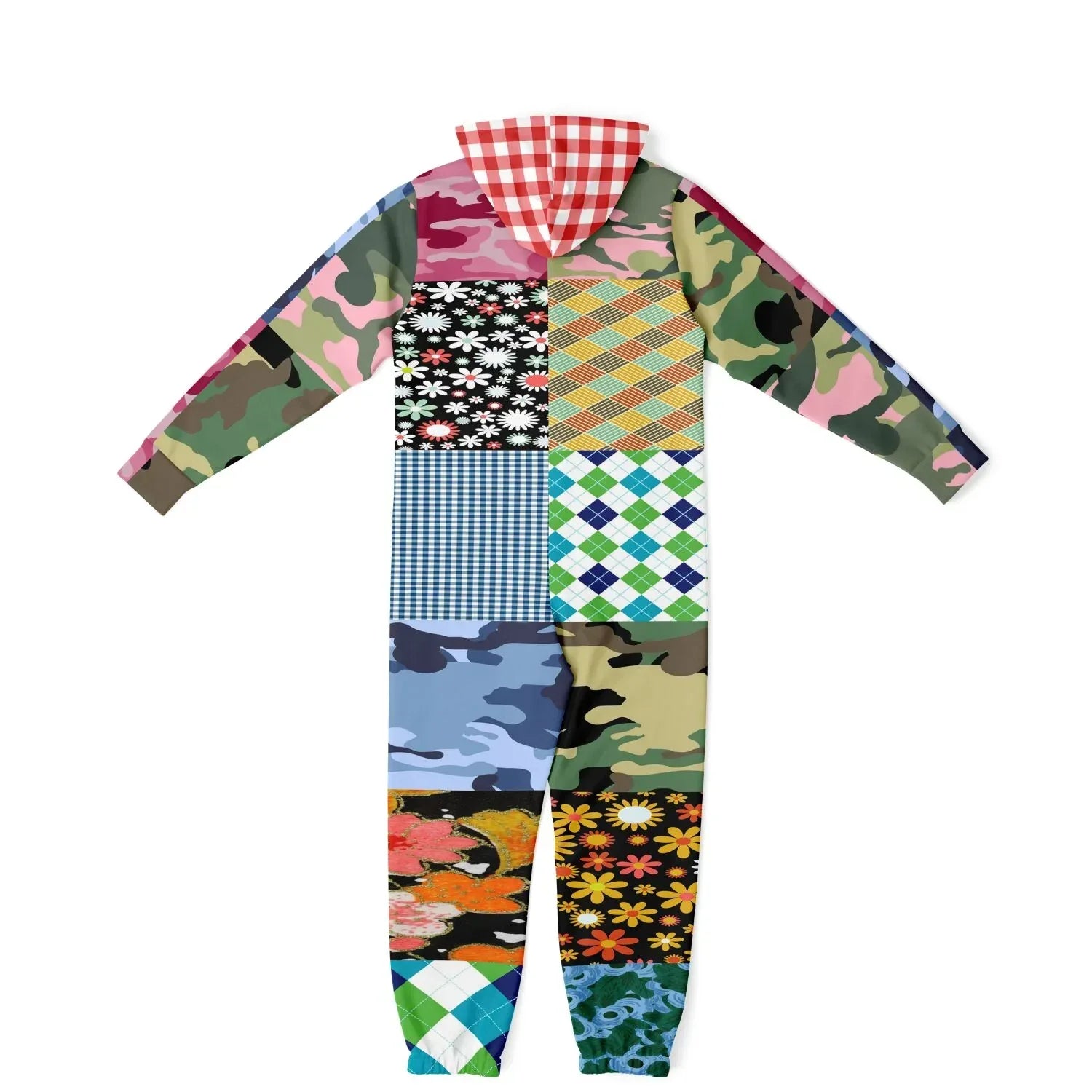 Army Brat Unisex Sweatshirt Fleece Patchwork Romper