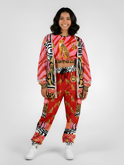 Walk on the Wild Side Zebra Stripes Heavyweight Unisex Cardigan