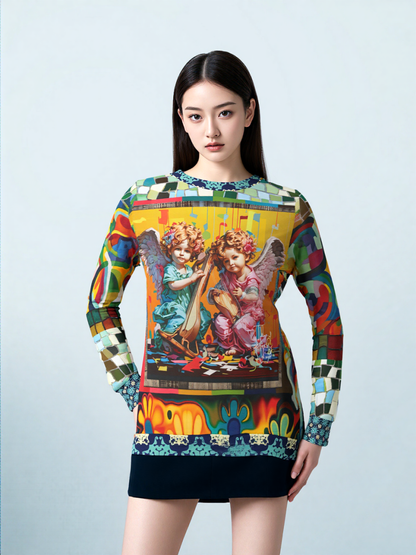 Cherubs in Joyous Play Unisex Sweatshirt (Gold Label)