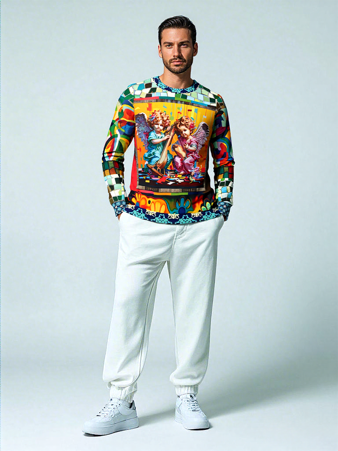 Cherubs in Joyous Play Unisex Sweatshirt (Gold Label)