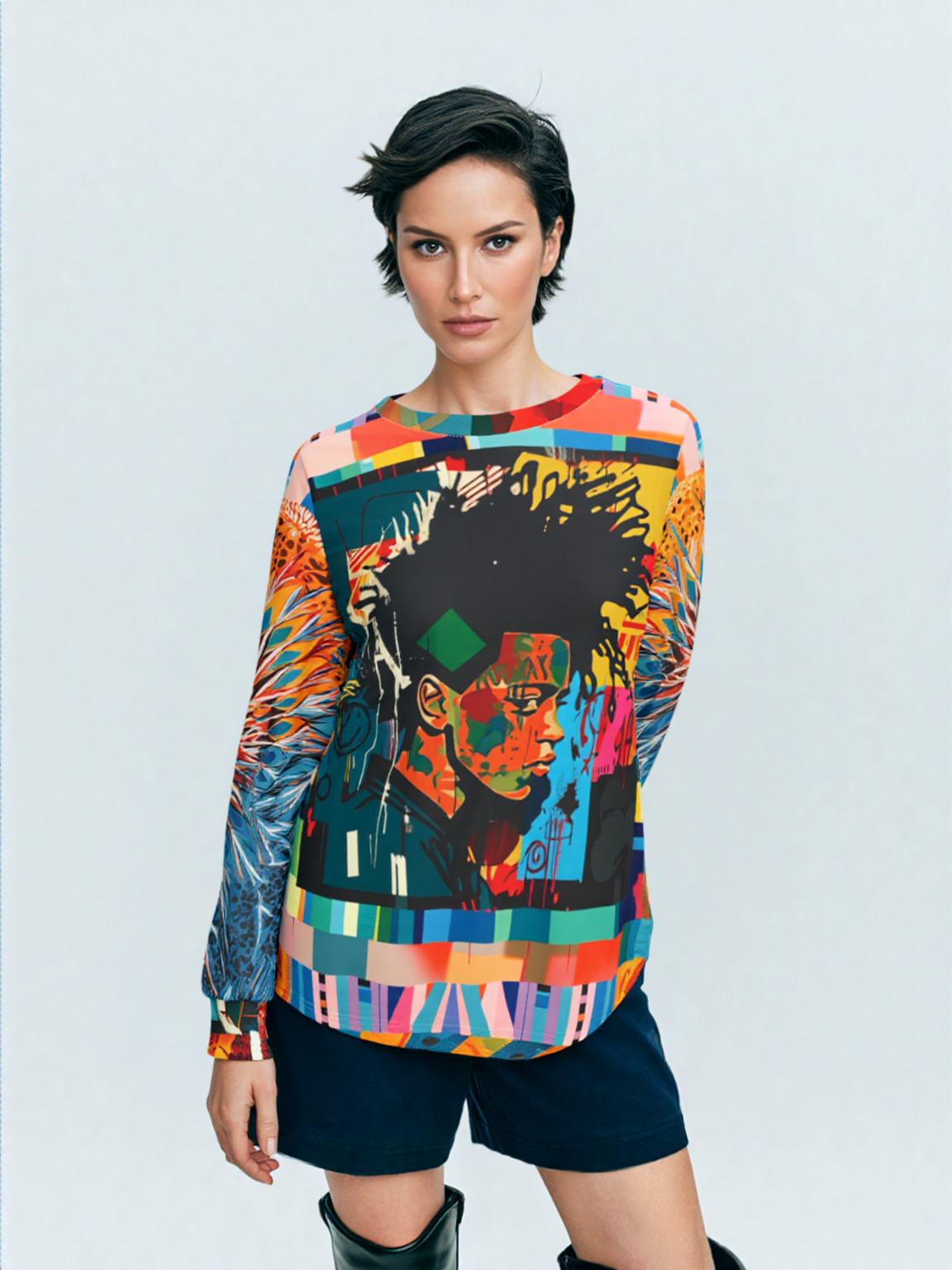 Childhood Interrupted Graffiti Art Unisex Sweatshirt (Gold Label)