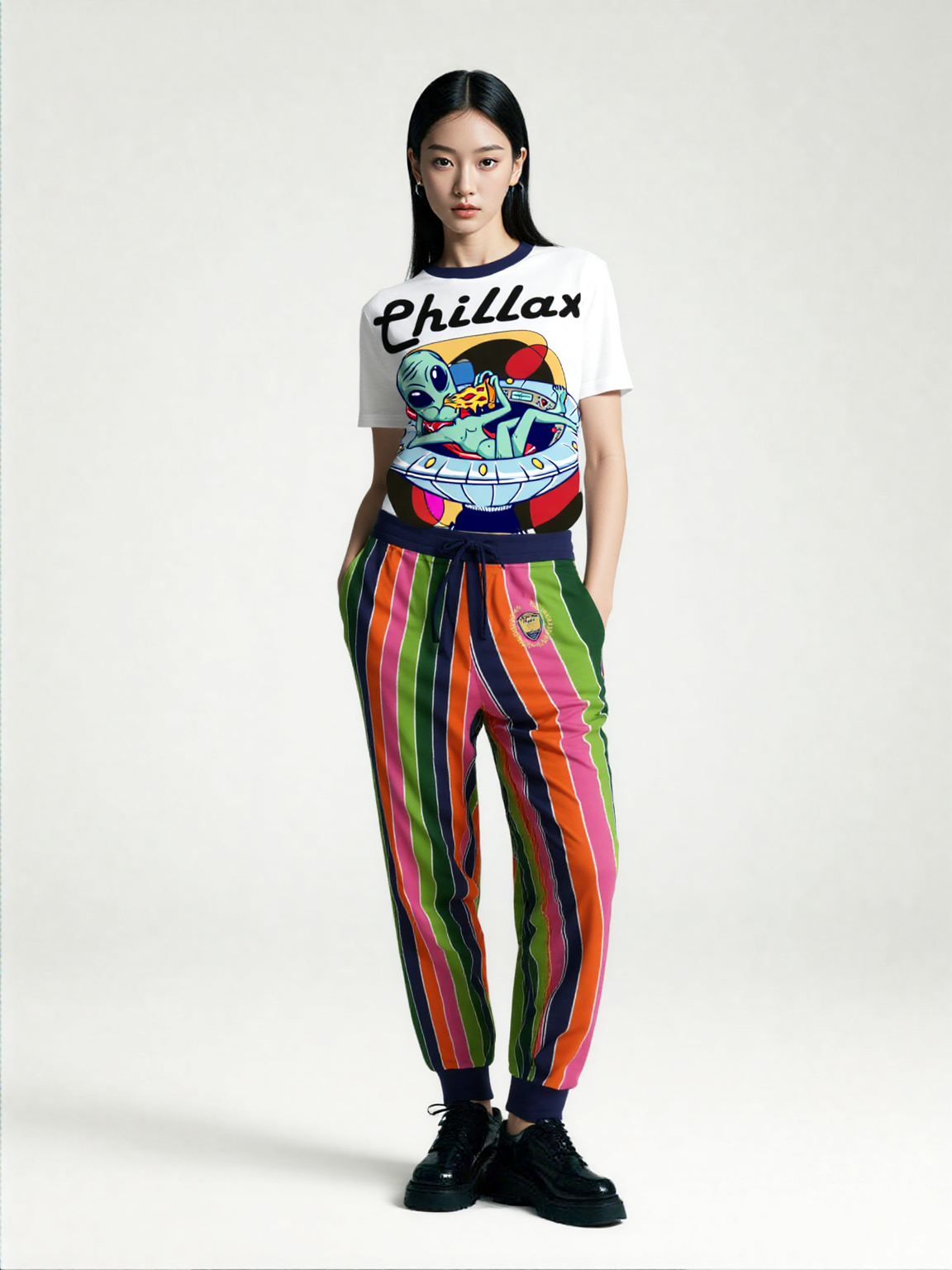 Mardi Gras Rugby Stripe Eco-Poly Unisex Joggers