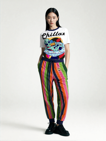 Mardi Gras Rugby Stripe Eco-Poly Unisex Joggers