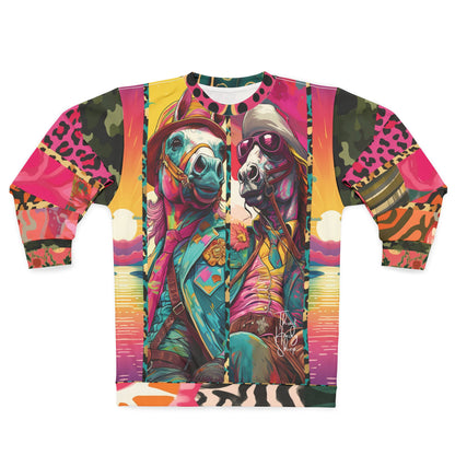 Clifford &amp; Sam Intergalactic Horse Cowboys Unisex Sweatshirt (Gold Label)