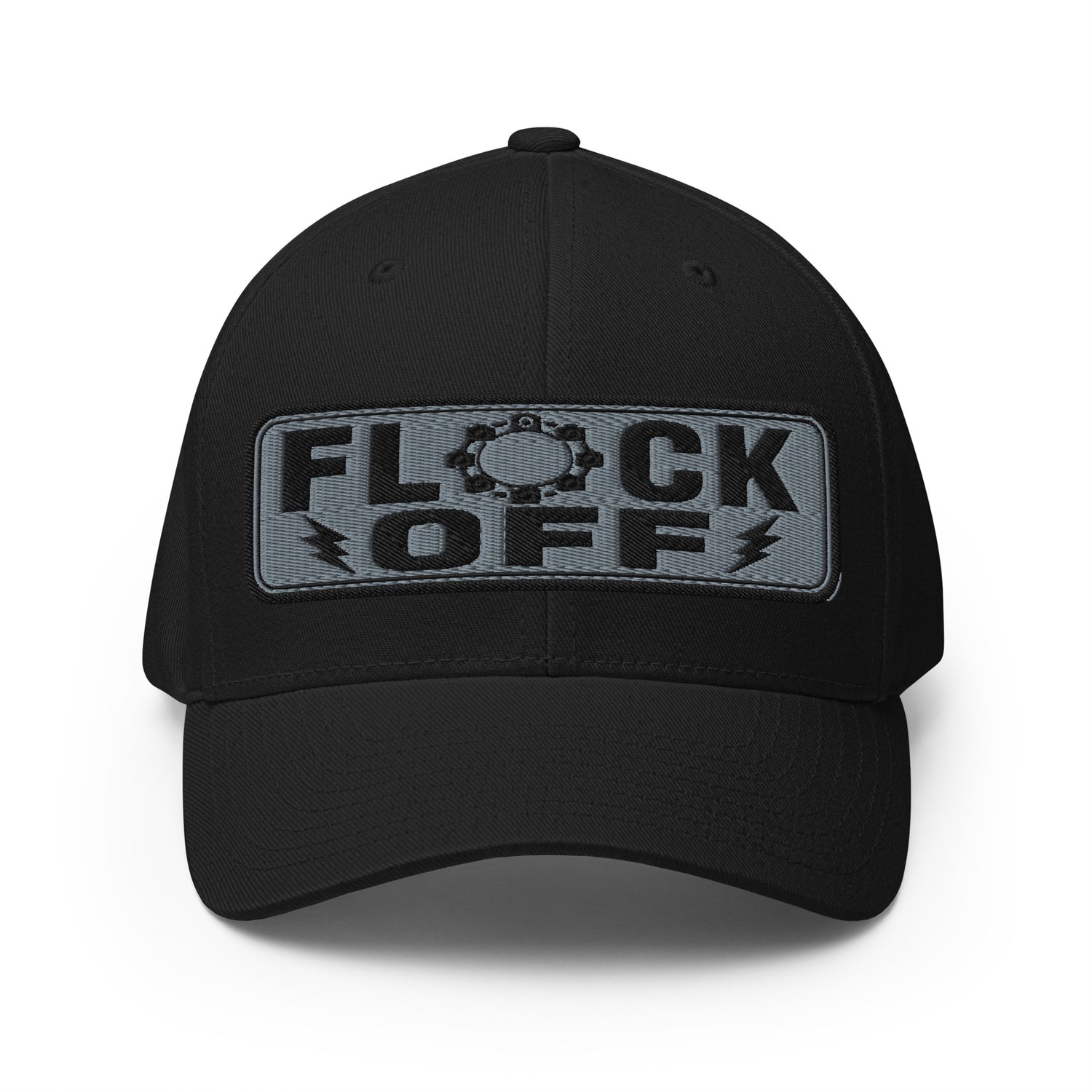 Flock Off Structured Twill Dad Hat with Elastic Back