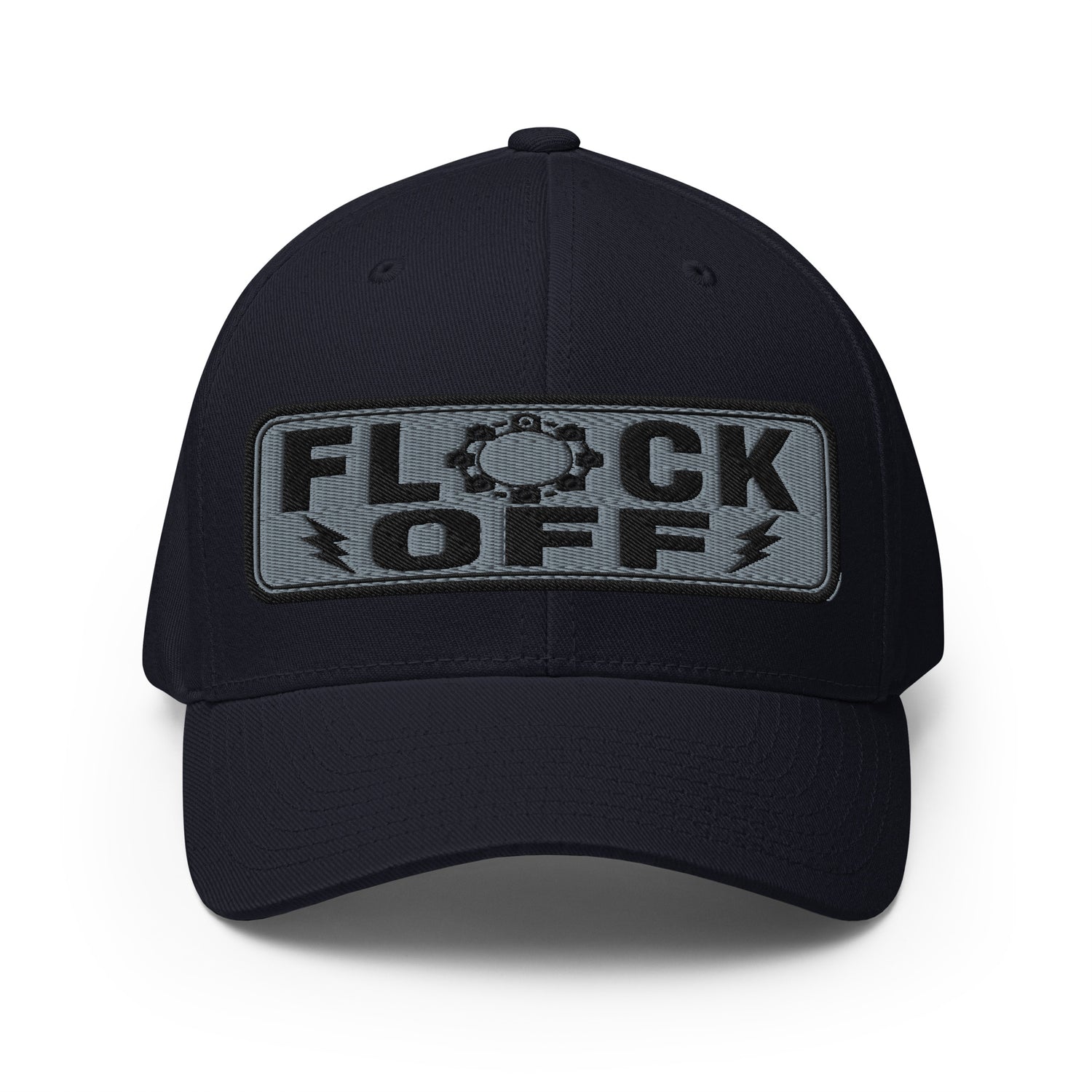 Flock Off Structured Twill Dad Hat with Elastic Back