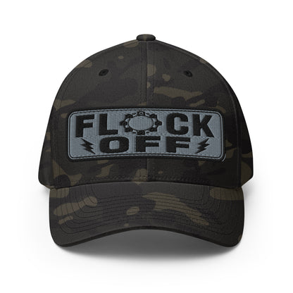 Flock Off Structured Twill Dad Hat with Elastic Back