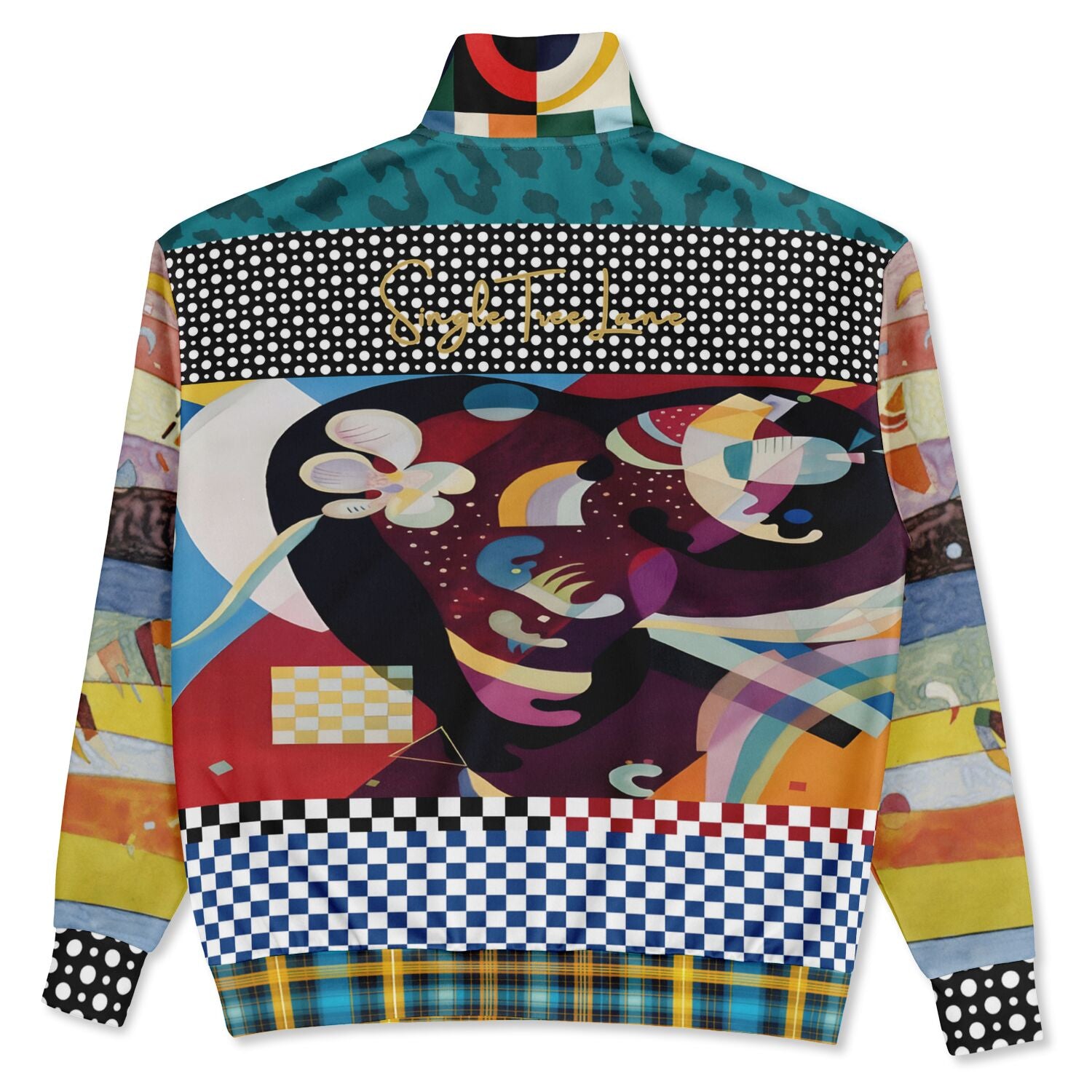 Composition in Nines - Kandinsky Heavyweight Oversized Quarter Zip Sweatshirt