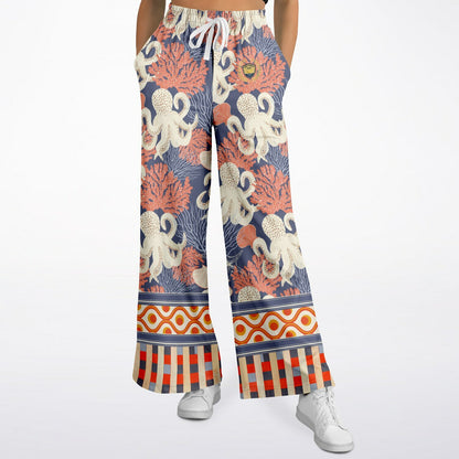 Coral Reef Secret Society Eco-Poly Wide Leg Pants